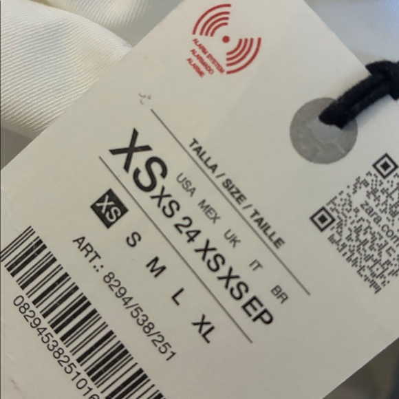 Zara NWT asymmetric midi skirt white 8294/538 - Picture 7 of 7